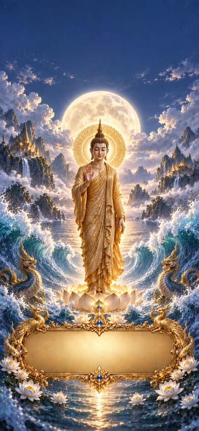 วันจันทร์ ปางห้ามสมุทร